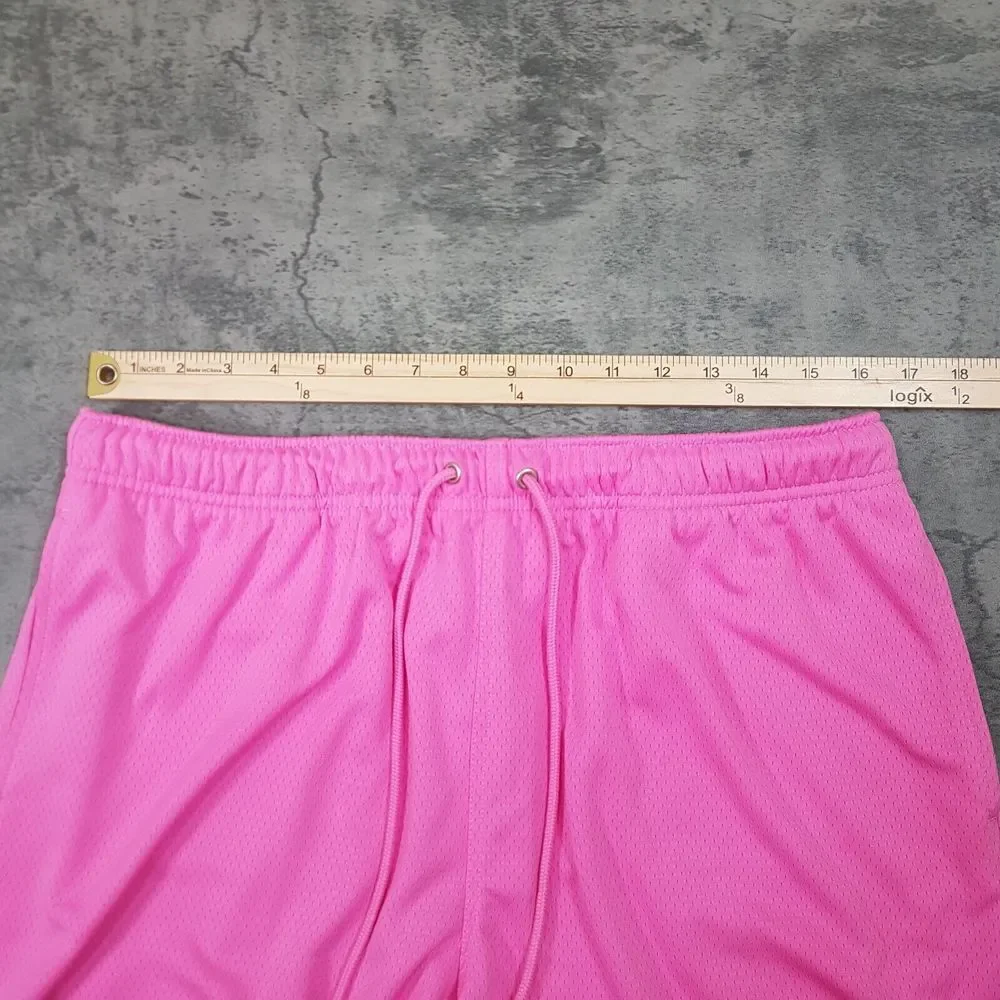 NIKE Flow Sportswear Mesh Basketball Shorts Mens‎ Size LARGE Pink